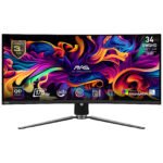 Écran Gaming MSI Mag 341CQP Curved QD-OLED Ultrawide - Alfabis Marrakech